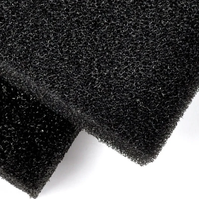 Aquarium Planted Filter - 40cmx30cmx1cm Black Filtration Foam Aquarium Fish