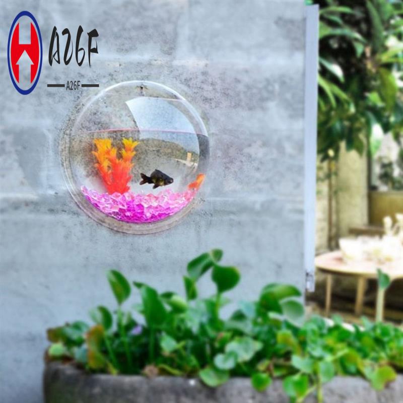 Aquarium Planted Wall - A26F-Transparent Plant Pot Wall Mounted Hanging