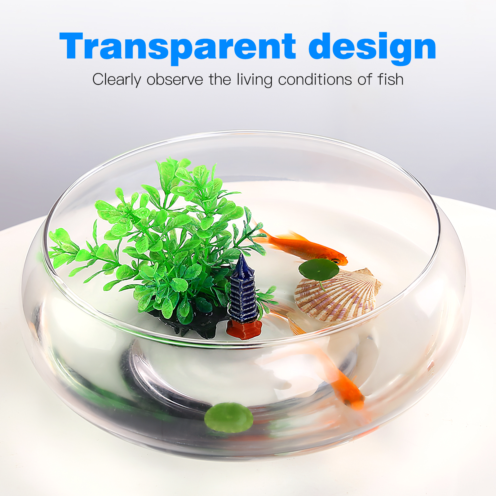 Aquarium Plant Nursery - Aquarium Tank 2800ml Fish Tank Desktop