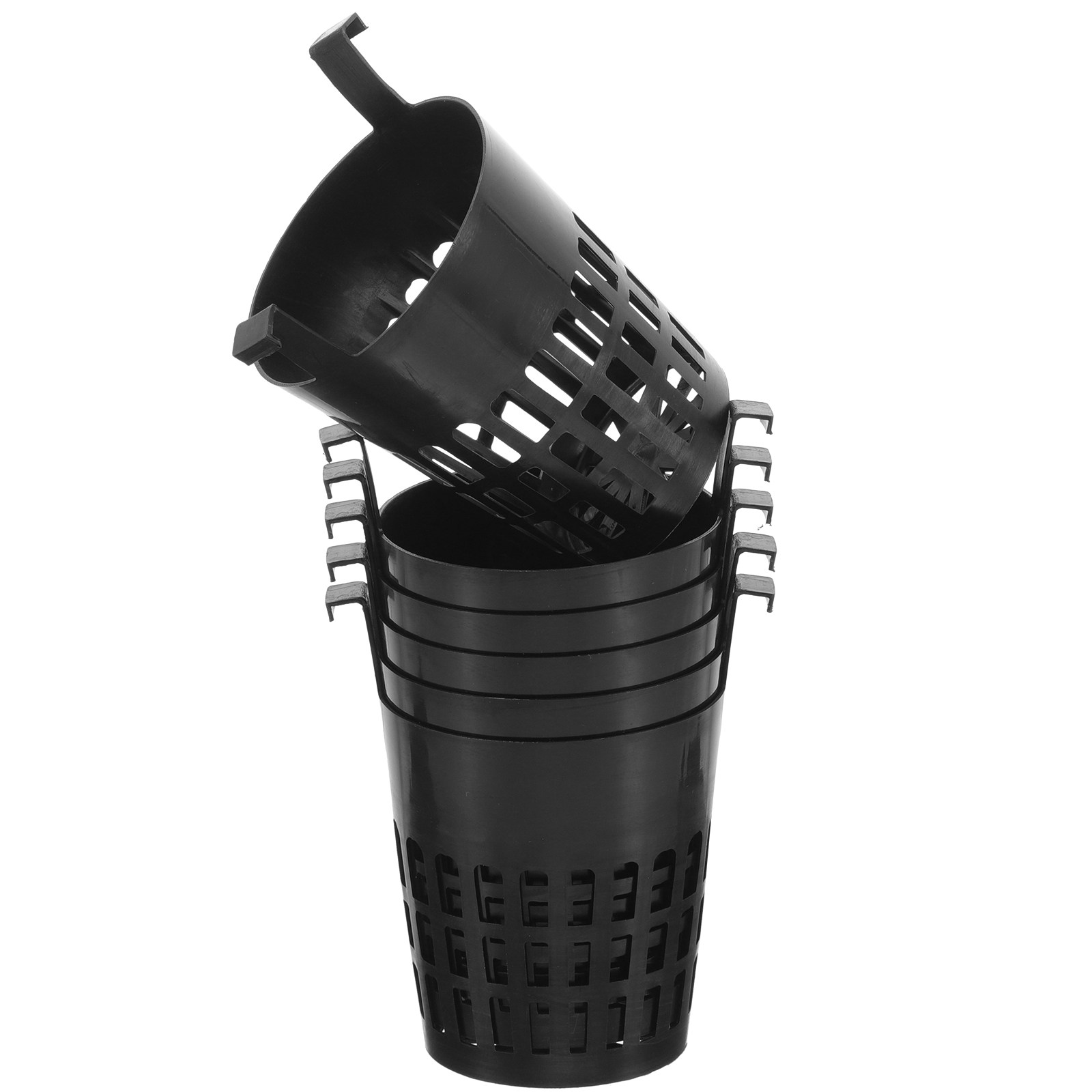Aquarium Plant Nursery - 6Pcs Water Planting Net Cups Black