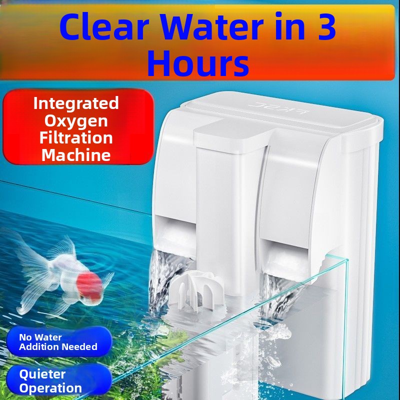 Aquarium Planted Wall - Tee-in-One Aquarium Oxyger Filter Wall-Mounted External