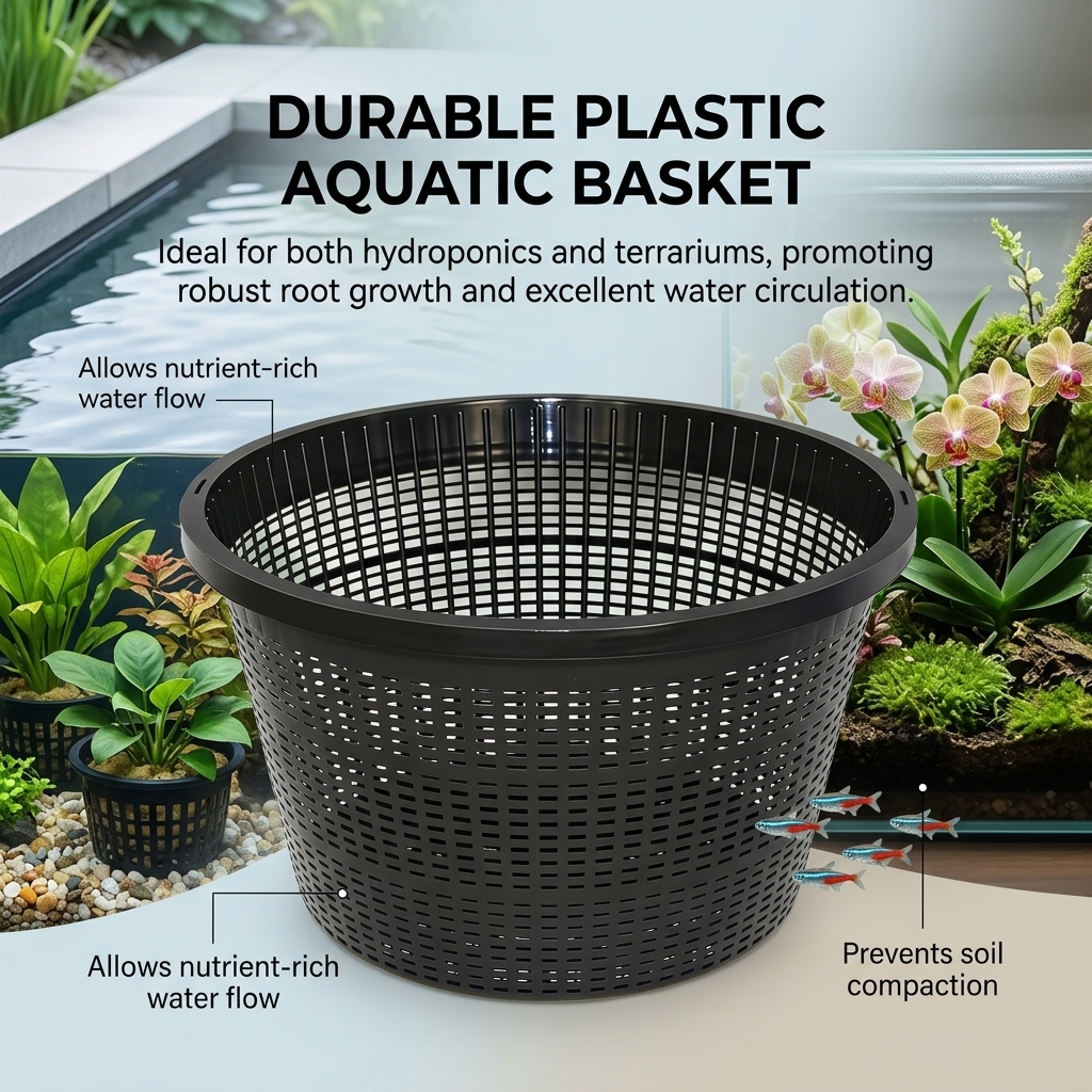 8.5 Inch Round Hydroponic Flow - Aquarium Plant Nursery บทวิจารณ์และราคา