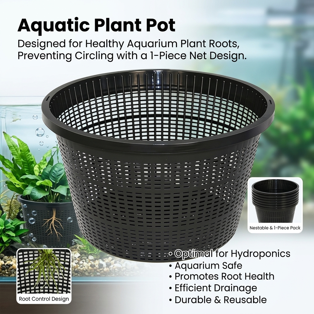 8.5 Inch Round Hydroponic Flow - Aquarium Plant Nursery บทวิจารณ์และราคา