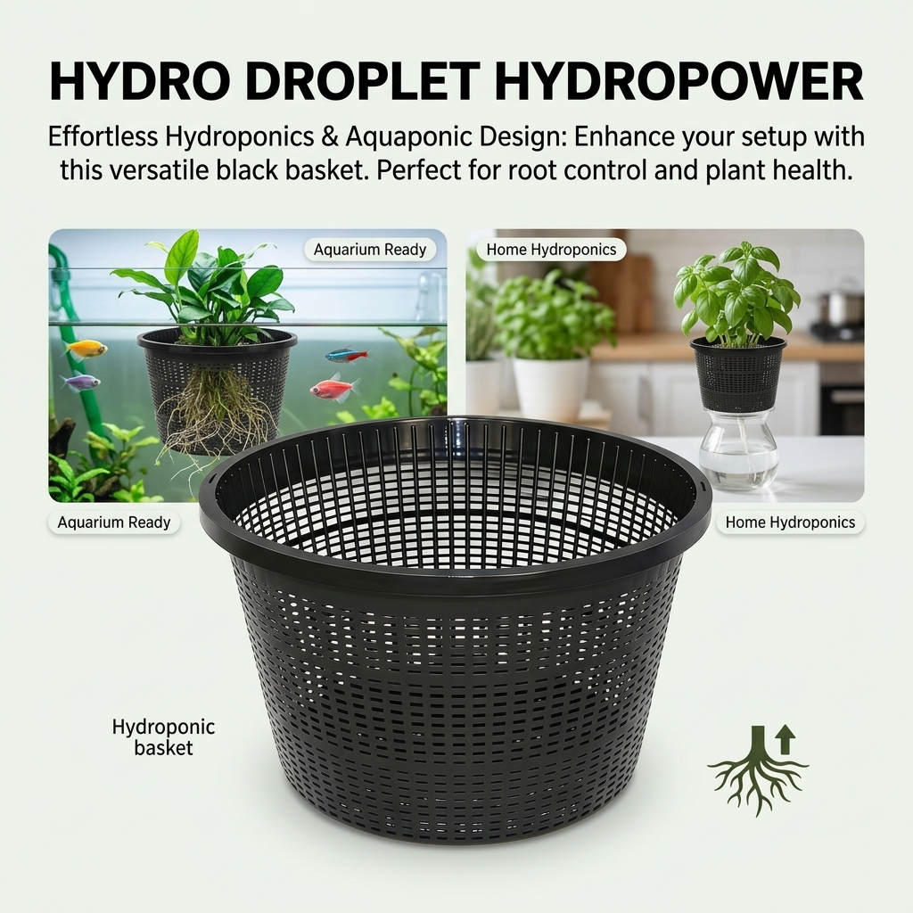 8.5 Inch Round Hydroponic Flow - Aquarium Plant Nursery บทวิจารณ์และราคา