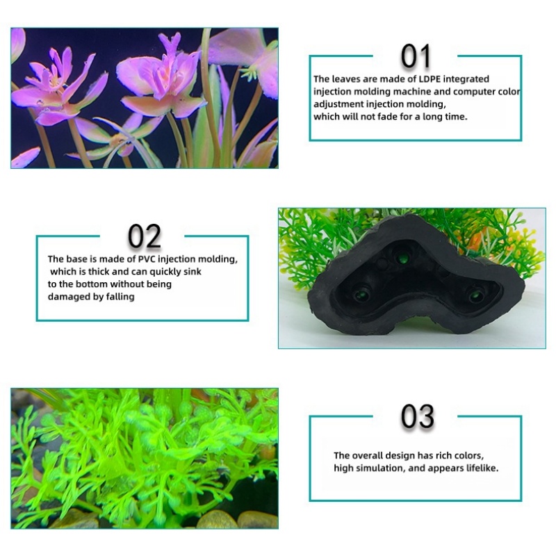 1PCS Aquarium Decor Set - Vibr - Planted Aquarium Materials บทวิจารณ์และราคา