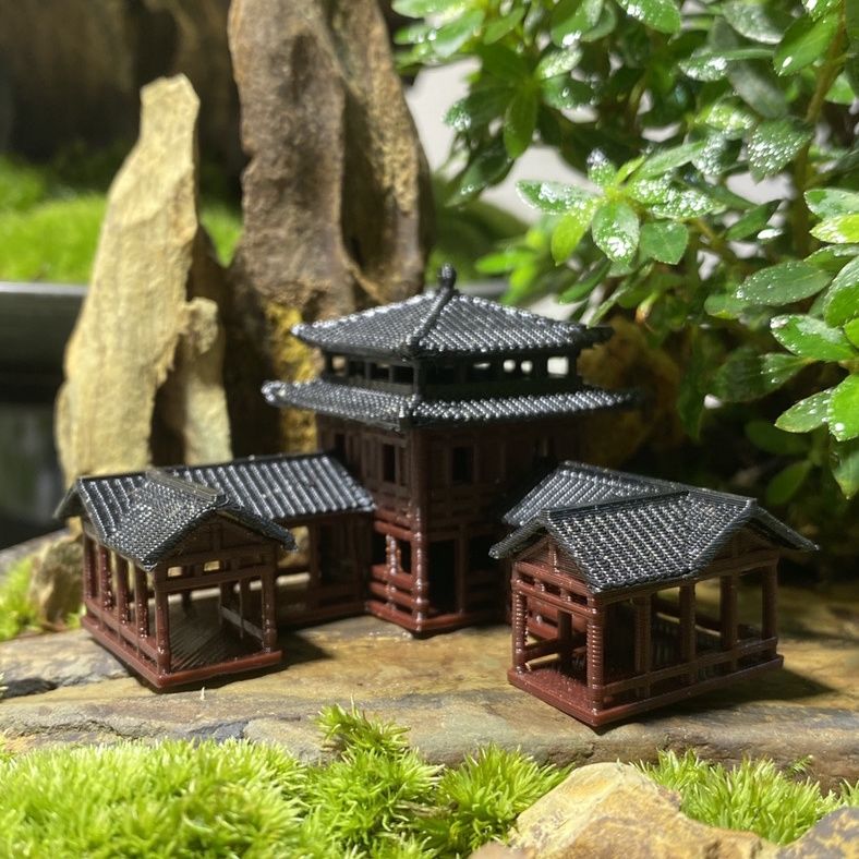 Plastics Chinese Style Ancient - Planted Aquarium Models บทวิจารณ์และราคา