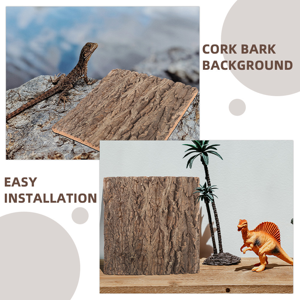 2Pcs Natural Cork Bark Backgro - Aquarium Planted Wall บทวิจารณ์และราคา