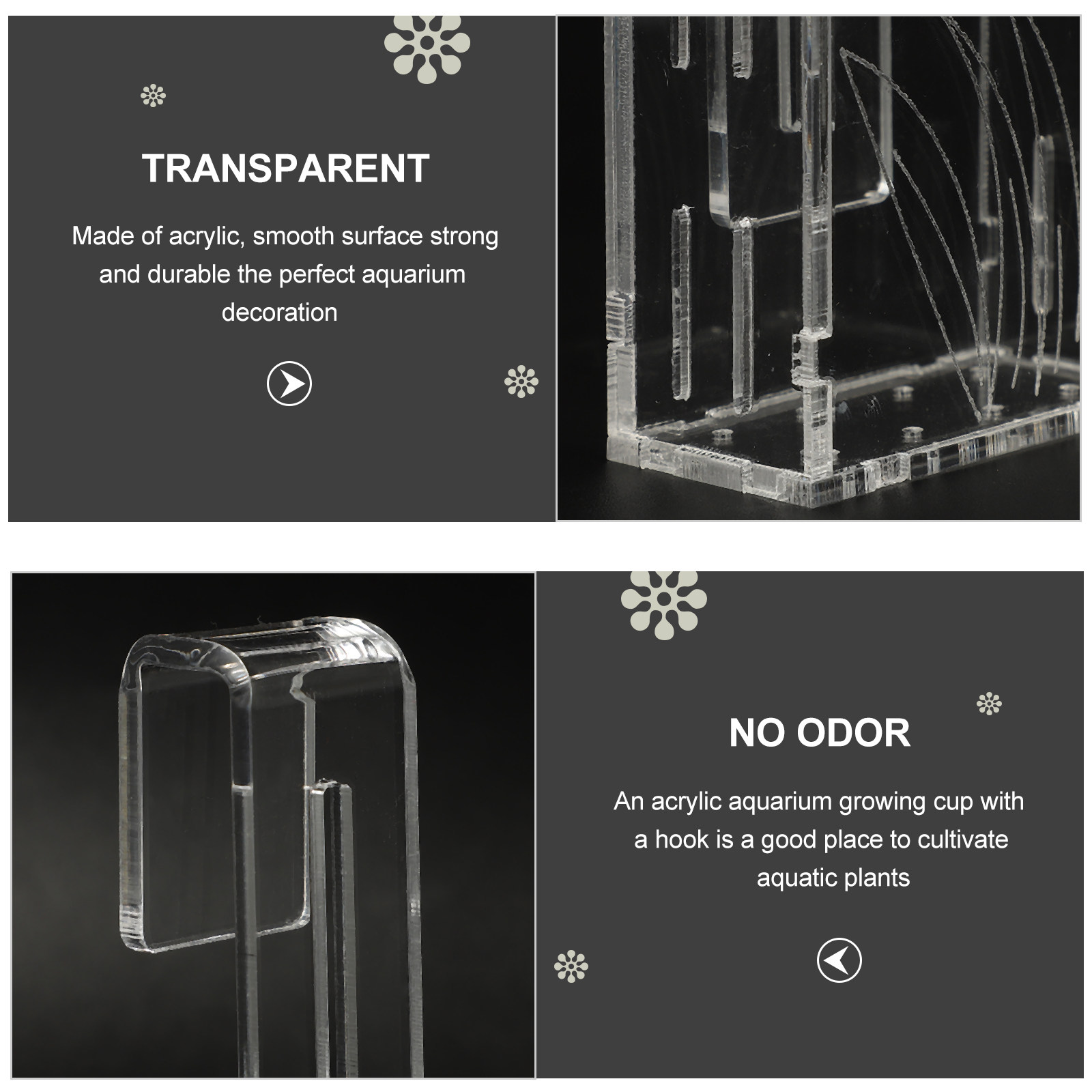 Transparent Water Plant Cup Du - Planted Aquarium Materials บทวิจารณ์และราคา