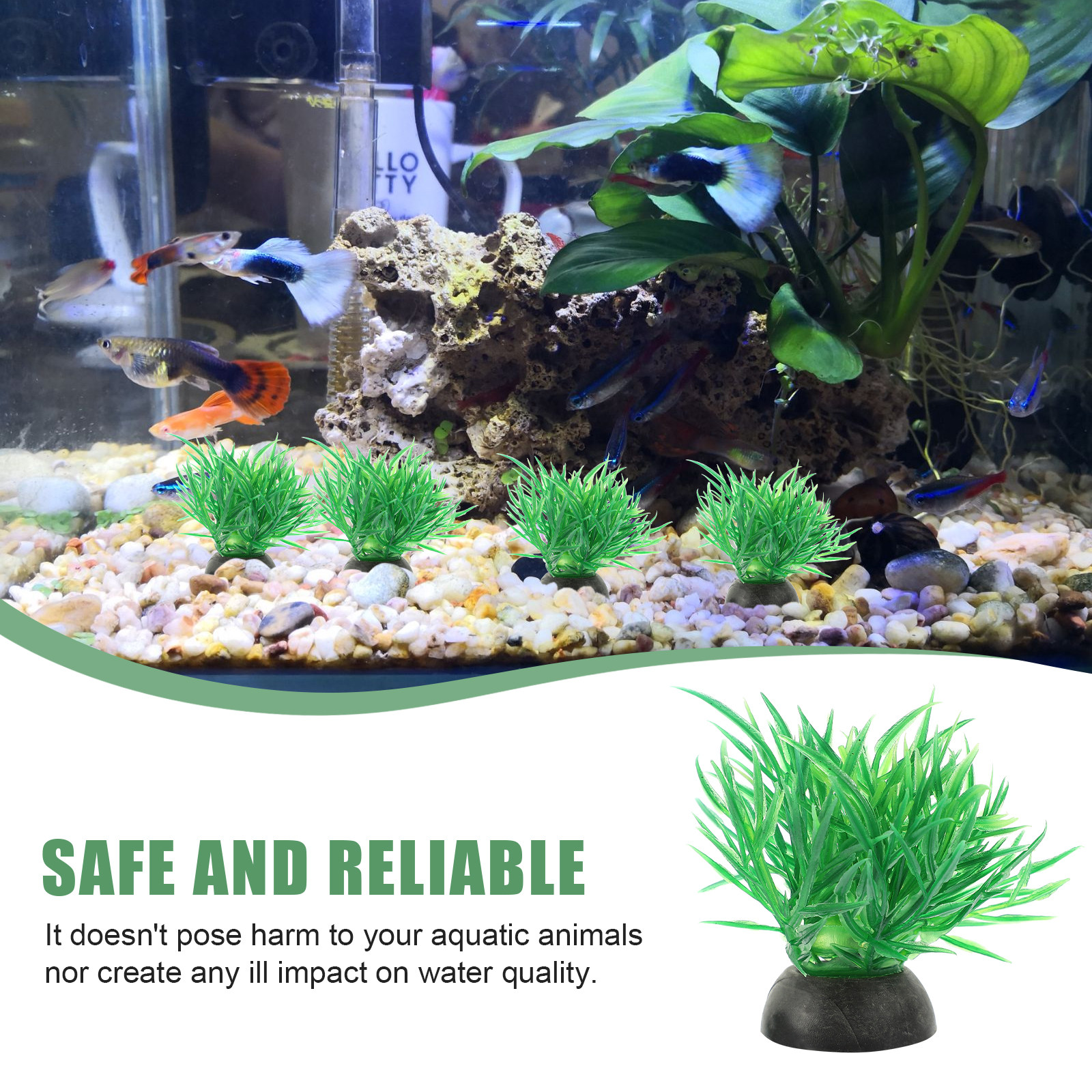 20Pcs Tall Plastic Aquarium Pl - Planted Aquarium Models บทวิจารณ์และราคา
