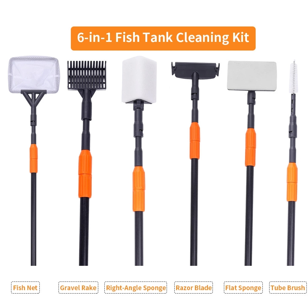6 in 1 Aquarium Cleaning Tools - Planted Aquarium Cleaning Kit บทวิจารณ์และราคา