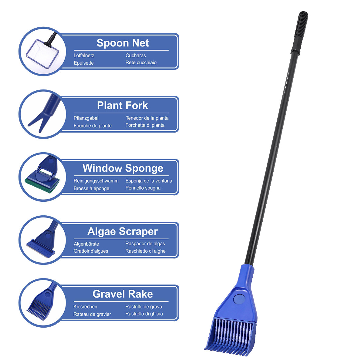5-in-1 Aquarium Cleaning Kit w - Planted Aquarium Cleaning Kit บทวิจารณ์และราคา