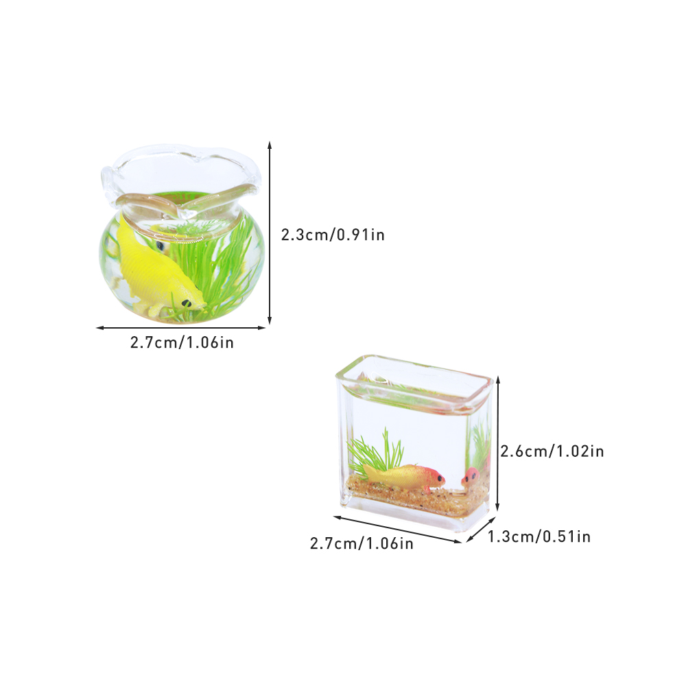 1Pc 1:12 Mini DollHouse Simula - Planted Aquarium Models บทวิจารณ์และราคา