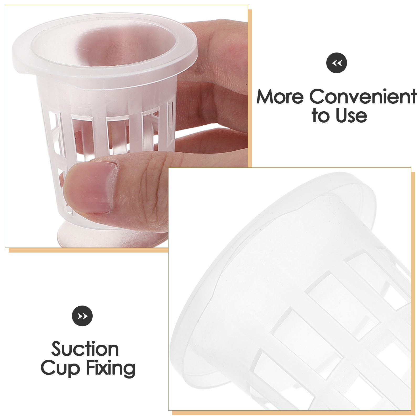 1Set Hydroponic Net Pots with  - Aquarium Plant Nursery บทวิจารณ์และราคา