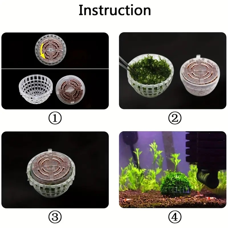 2pc Aquarium Moss Ball Holder, - Planted Aquarium Models บทวิจารณ์และราคา